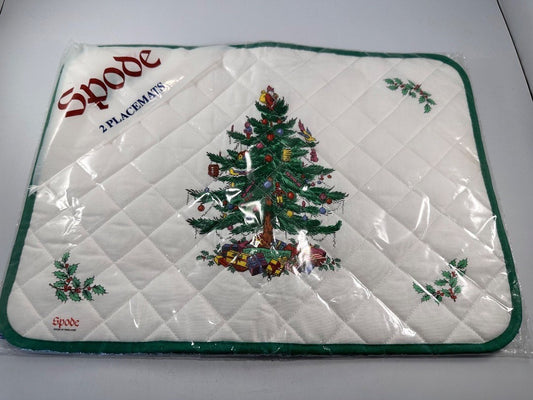 Spode Christmas 2 Fabric Placemats New And Sealed