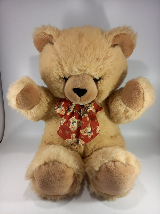 Simply Soft Collection Keel Toys Large Teddy Bow Vintage VGC