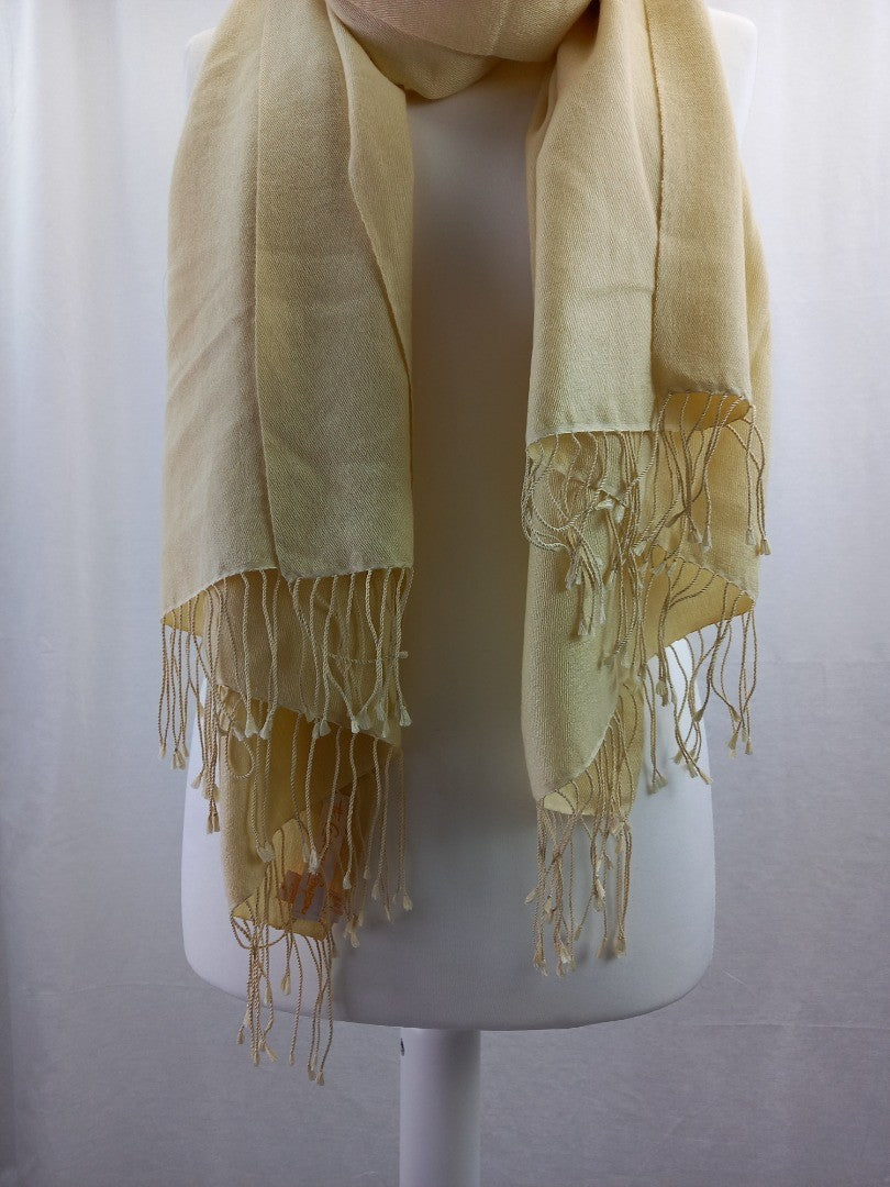 pashmina the cashmere company wrap scarf shawl beige natural cream silk cashmere