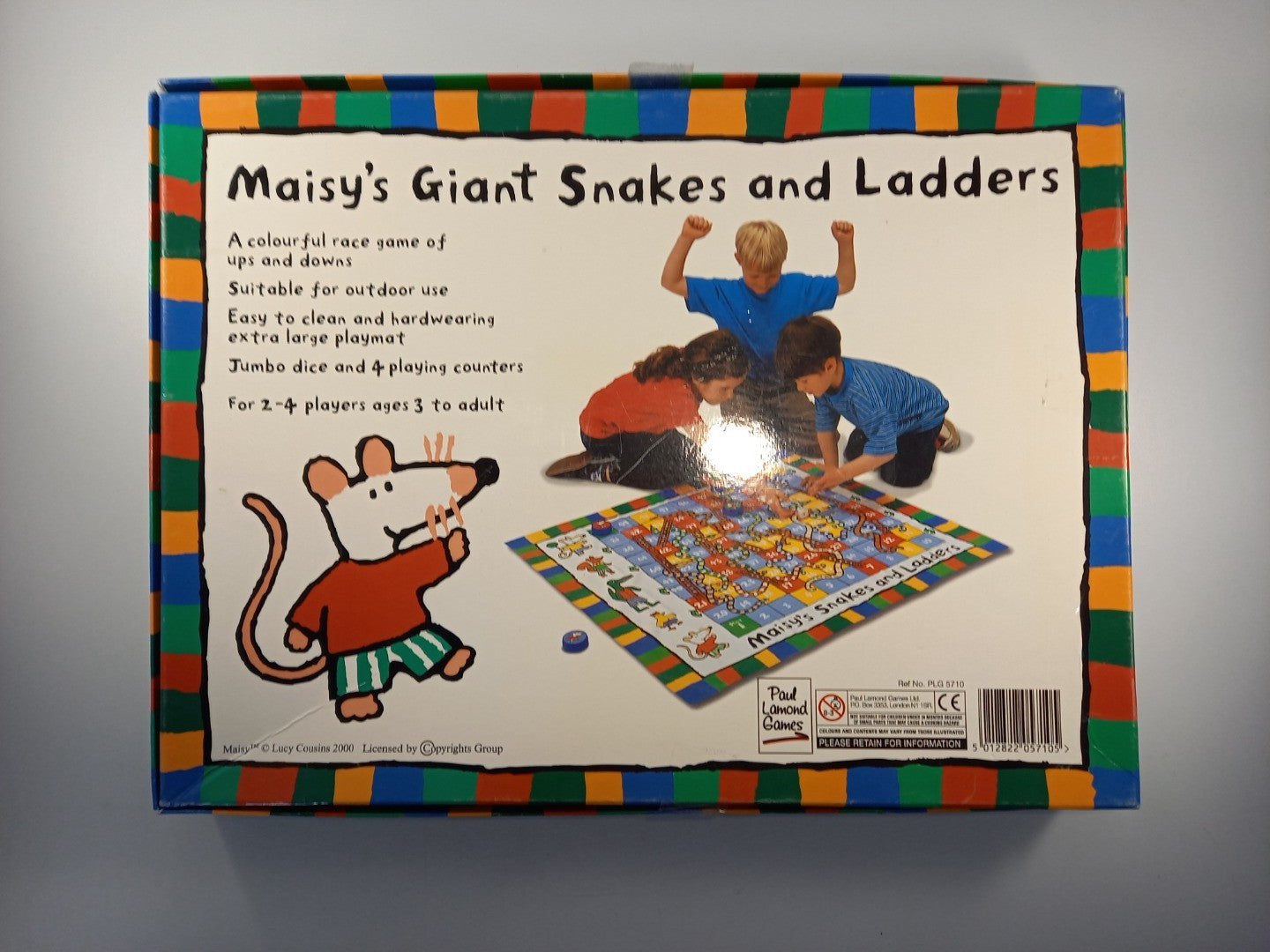 maisys giant snakes and ladders large board game