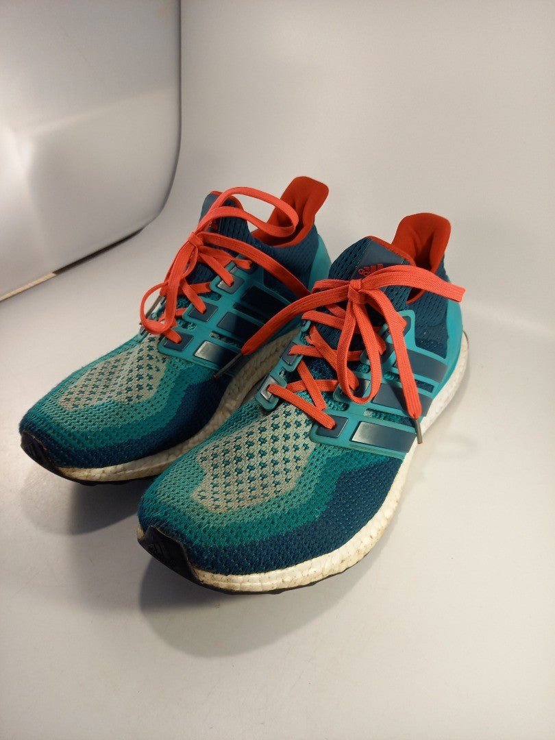 Adidas Ultra Boost Teal Pink Trainers Continental Sole Size 9.5 VGC