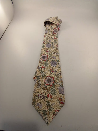 liberty tie lawn cotton floral print cream green blue soft red