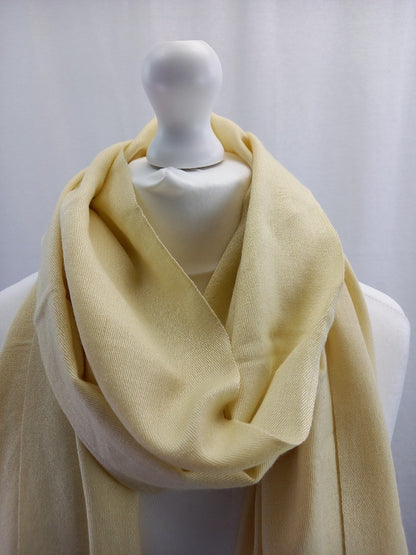 pashmina the cashmere company wrap scarf shawl beige natural cream silk cashmere