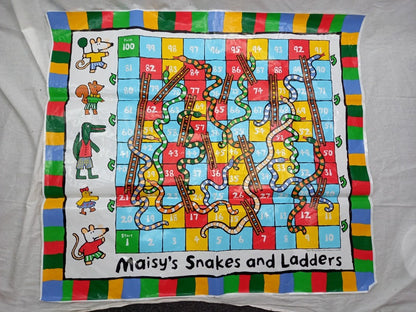 maisys giant snakes and ladders large board game