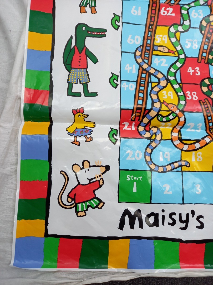 maisys giant snakes and ladders large board game