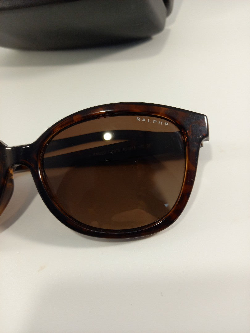 Ralph Lauren Tortoiseshell RA5222 Polarised Rounded Sunglasses & Case