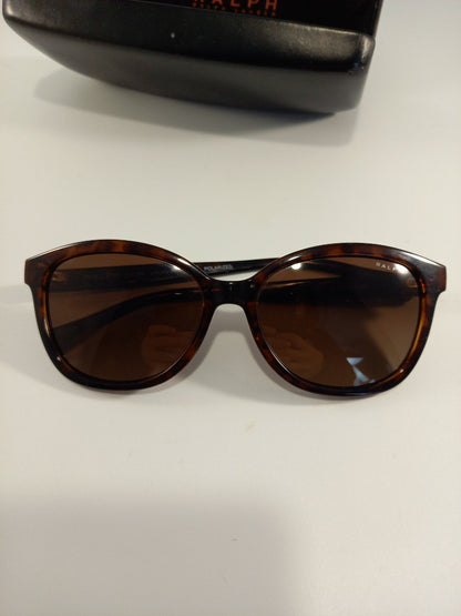 Ralph Lauren Tortoiseshell RA5222 Polarised Rounded Sunglasses & Case