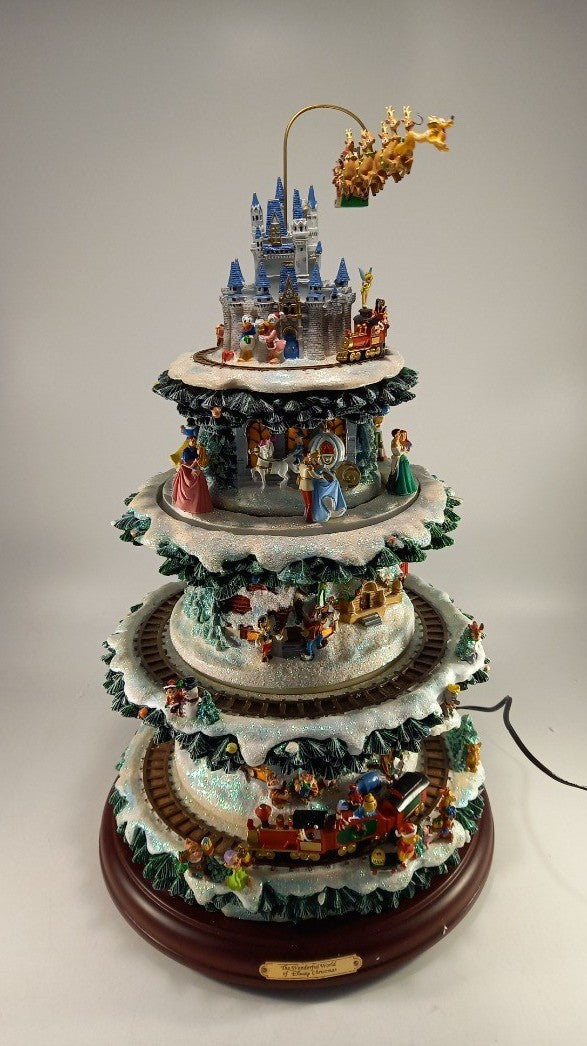 Bradford Exchange Disney Tabletop Christmas Tree The Wonderful World of Disney VGC