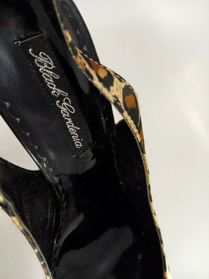 Barratts Leopard Print Double Platform High Heels Peep Toe Size 5 BNIB