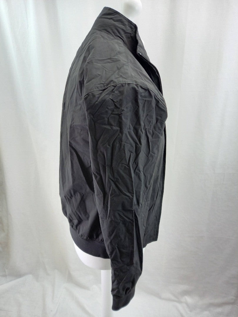 Fred Perry Black Full Zip Lightweight Jacket Coat Size XS Excellent Condition