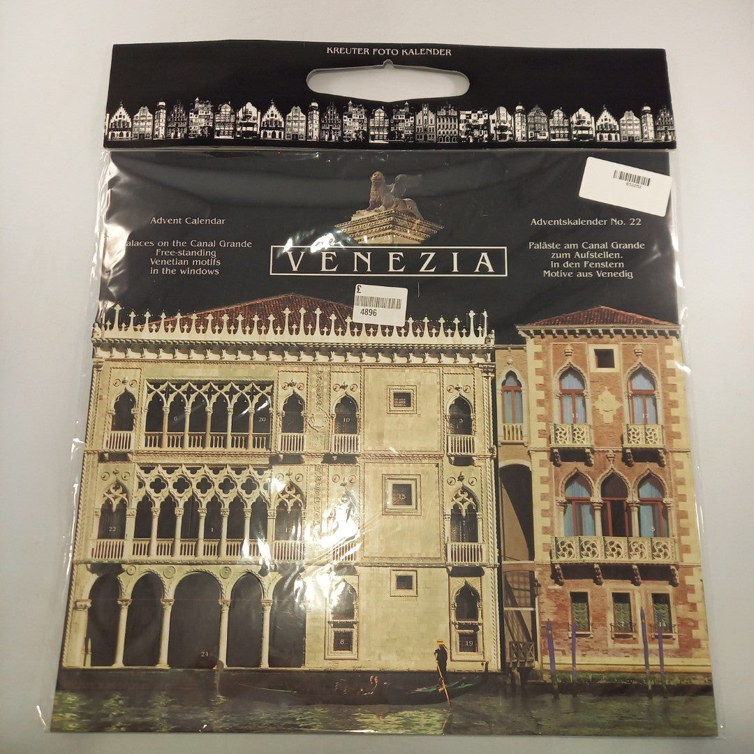 Kreuter Advent Calendar No.22 Venezia Made in Germany Vintage New