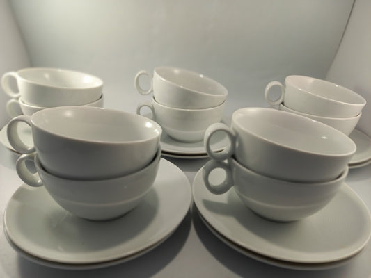 thomas rosenthal cups and saucers loft collection x10 white defect on one cup