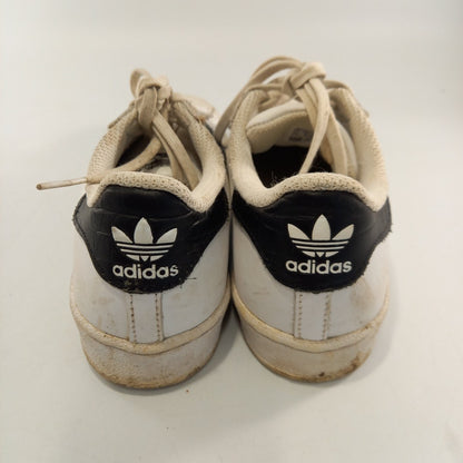 Adidas Superstar White Trainers UK Size 1 Good