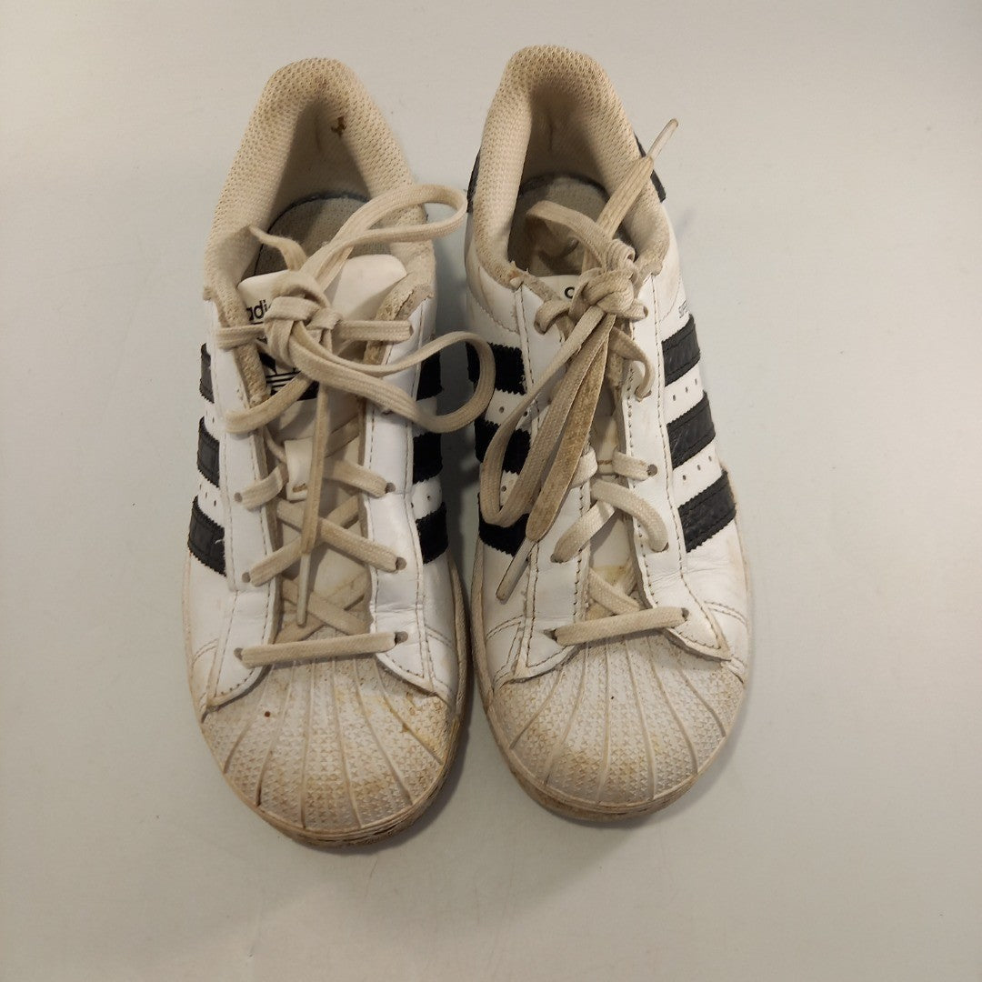 Adidas Superstar White Trainers UK Size 1 Good