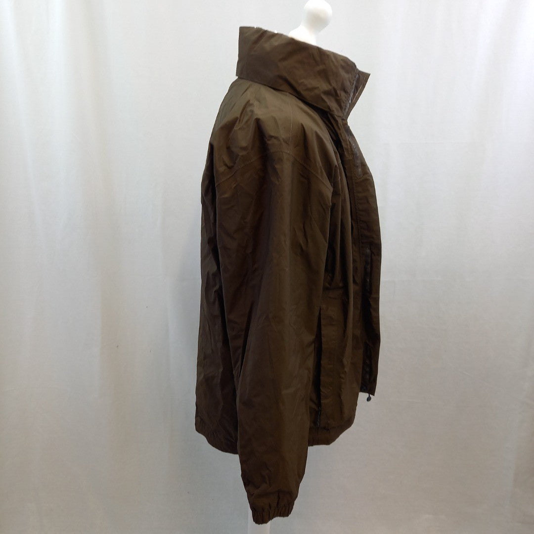 The North Face Brown Hyvent Coat Mens UK L Excellent