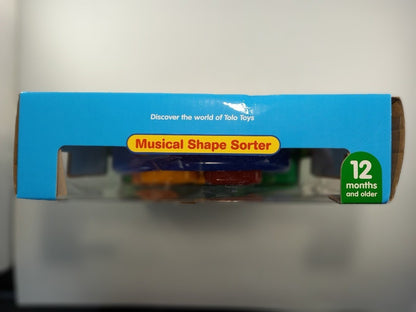 tolo musical shape sorter 12 mths + animal sounds music cow pig sheep duck BNIB