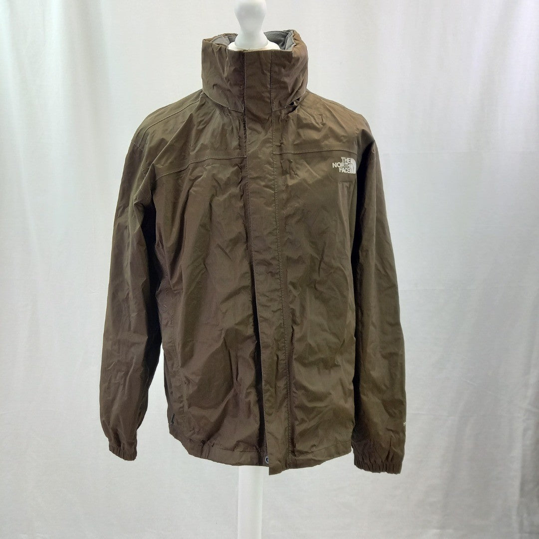 The North Face Brown Hyvent Coat Mens UK L Excellent