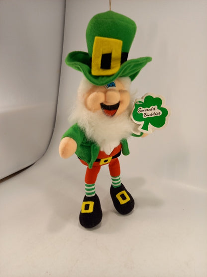 Emerald Buddies Small Leprechaun Plush Stuffed Toy Vintage BNWT