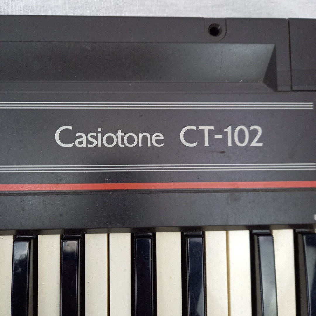 Casio Casiotone CT-120 Keyboard Black Power Cable Included Working Vintage