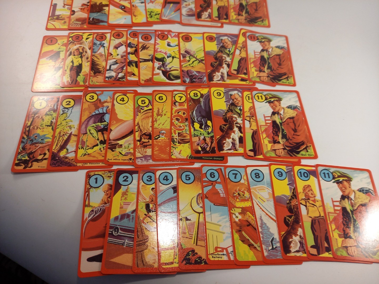 Dan Dare Card Game 2009 Reproduction from 1950s Vintage VGC