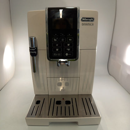 Delonghi Dinamica Automatic Coffee Machine Cream ECAM350.35.W Tested & Working