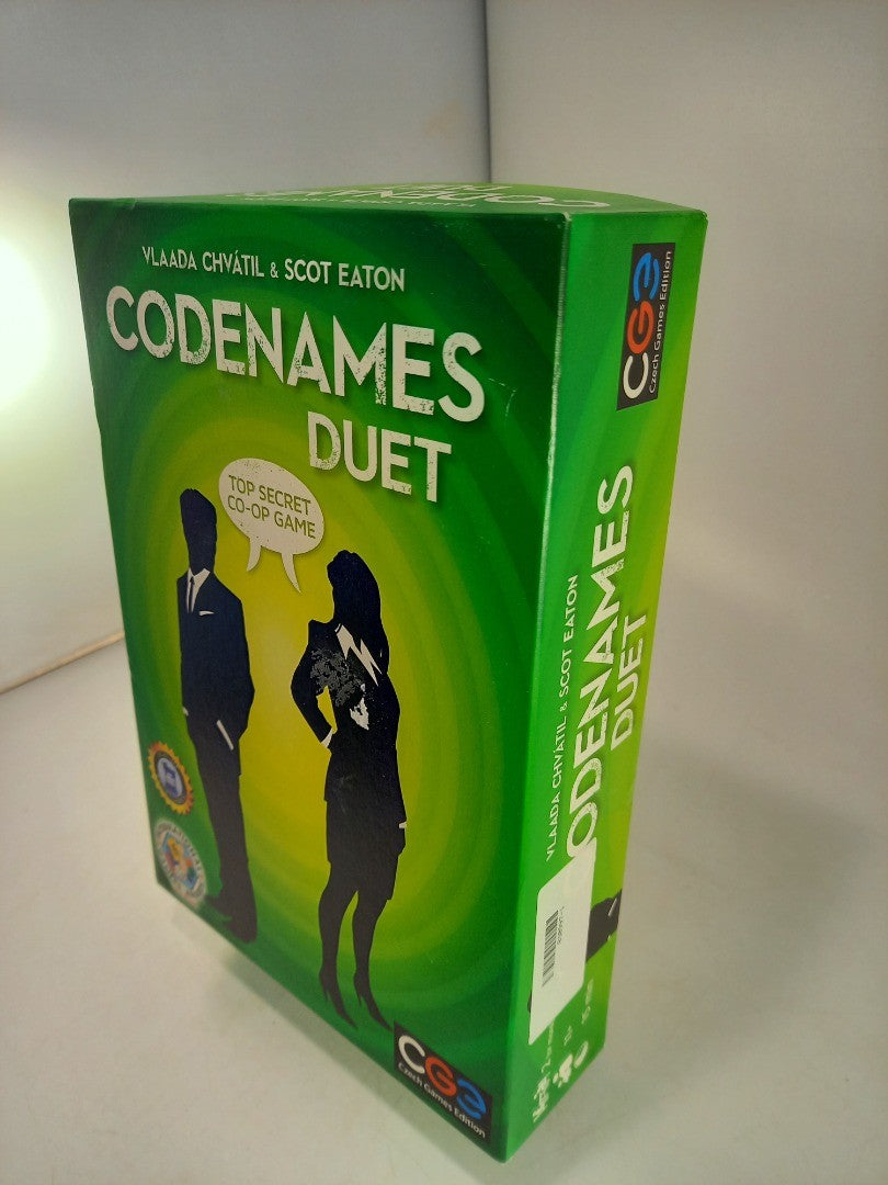 Codenames Duet Board Game Top Secret Co-Op Czech Games Edition Excellent Condition