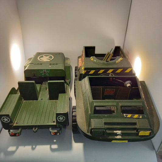 2 x Vintage Action Man Vehicles + Accessories Bundle Good