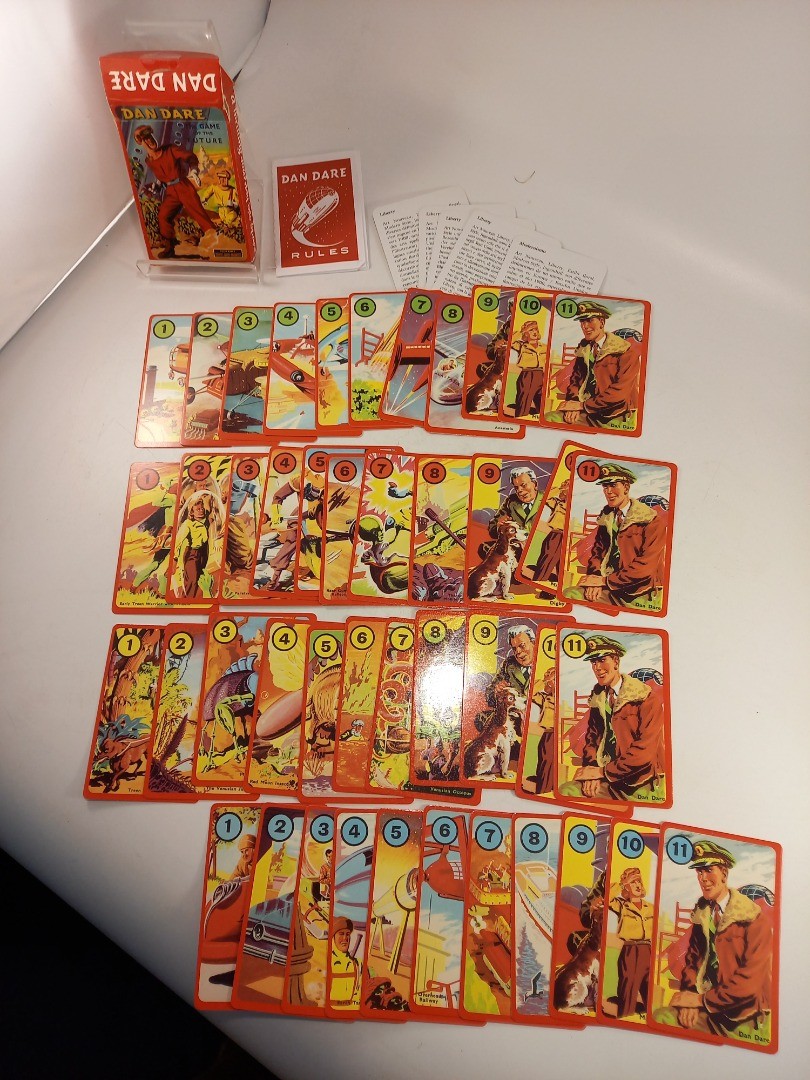 Dan Dare Card Game 2009 Reproduction from 1950s Vintage VGC