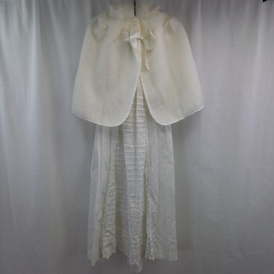 Treasure Cot White 2 Piece Christening Gown + Shawl 3 Month Old Vintage Excellent