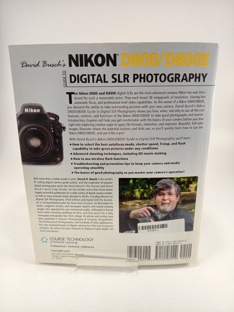 Nikon D800/D800E Guide to Digital SLR Photography By David Busch Paperback VGC