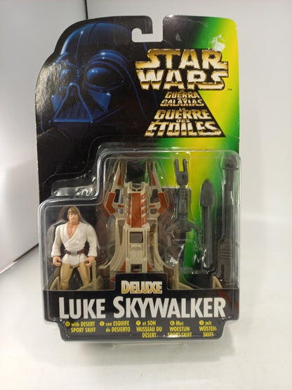 Star Wars Deluxe Figure Luke Skywalker 1996 Kenner Brand New Defect