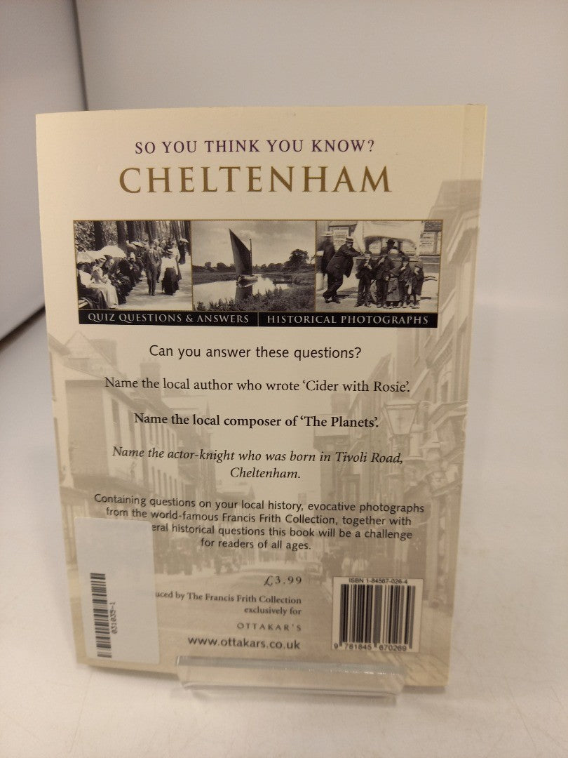 So you think you know? Cheltenham By Frith Book Company Small Paperback VGC