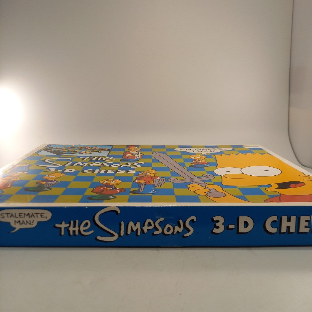 The Simpsons 3D Chess Board Game Vintage 1991 Complete Good