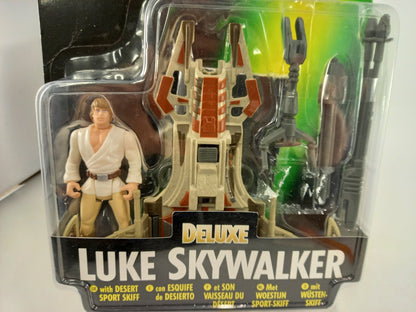 Star Wars Deluxe Figure Luke Skywalker 1996 Kenner Brand New Defect