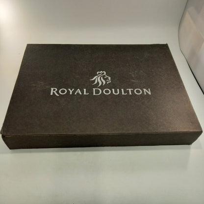 Royal Doulton Floral Place Mats Gift Box Set 18 Pcs Vintage Excellent