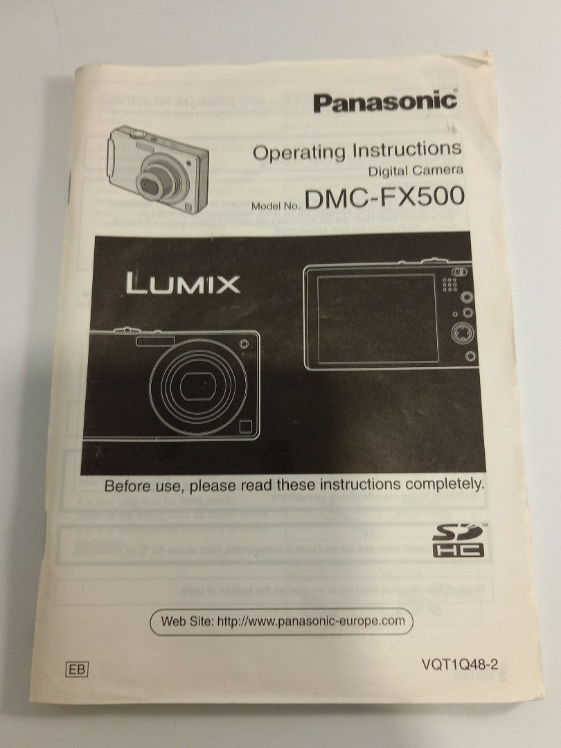 Panasonic Lumix DMC FX500 Black Compact Digital Camera 10.1MP - Tested & Working