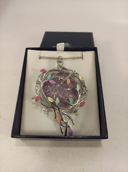 Byzantium Collection Jewellery Necklace With Large Colourful Pendant Boxed