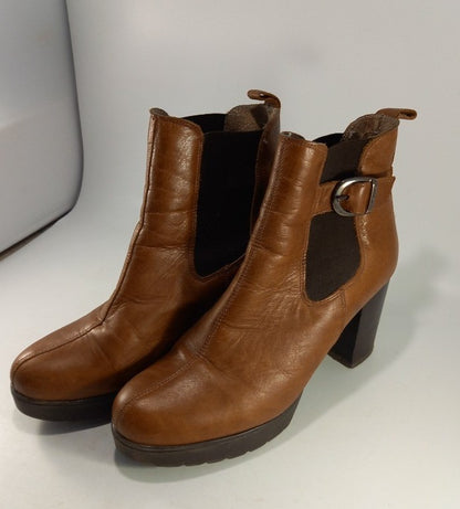 Russell & Bromley Brown Platform Chelsea Boots Size 6Excellent Condition