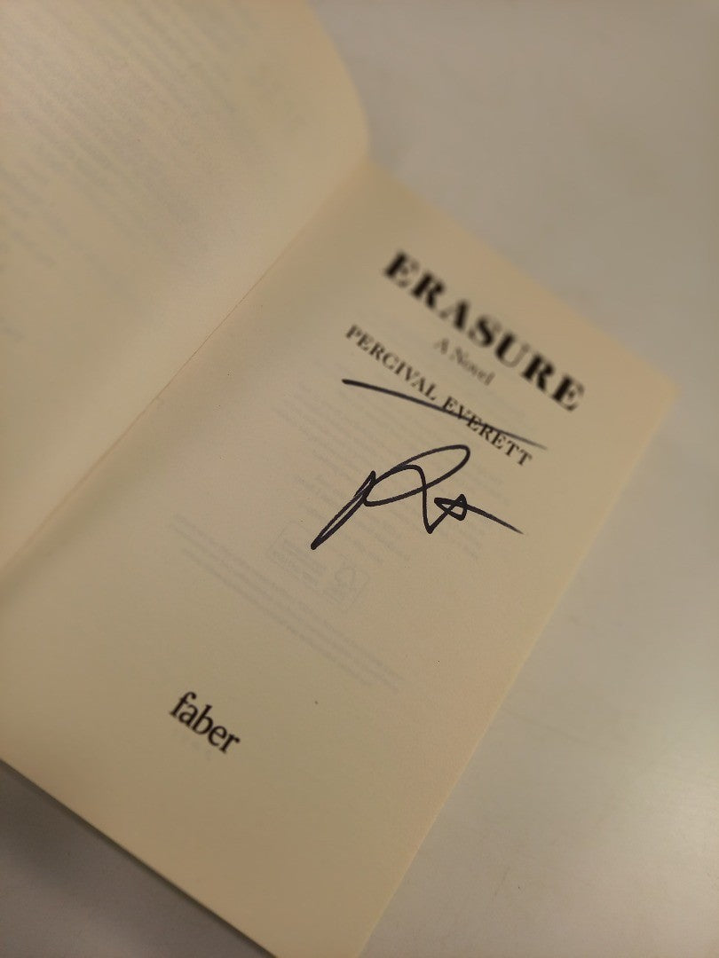 Erasure By Percival Everett 'American Fiction' Signed Paperback VGC