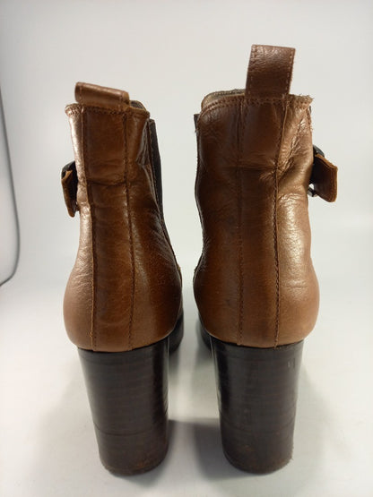 Russell & Bromley Brown Platform Chelsea Boots Size 6Excellent Condition