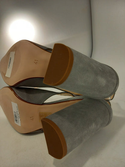 Kin Grey Suede Block Heels Shoes by John Lewis Size 8 Brand New