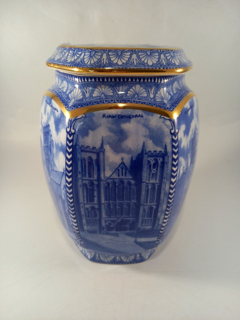 lidded ginger jar ringtons wade hexagonal vase cathedral york ripon hexan durham