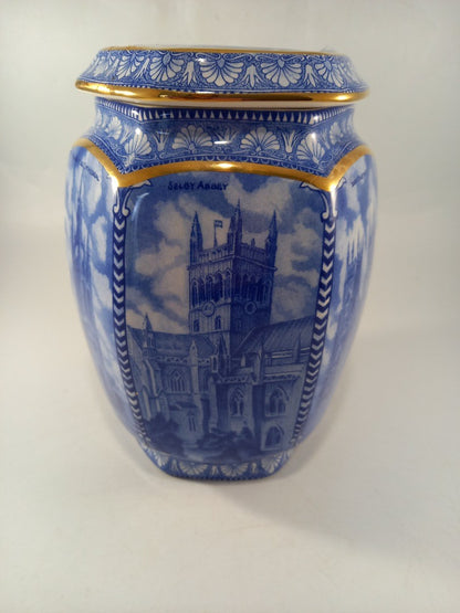 lidded ginger jar ringtons wade hexagonal vase cathedral york ripon hexan durham