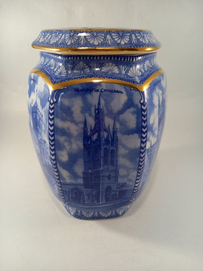 lidded ginger jar ringtons wade hexagonal vase cathedral york ripon hexan durham