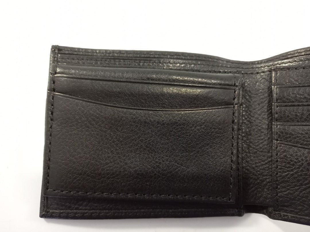 wallet ralph lauren black leather coin card and note section VGC