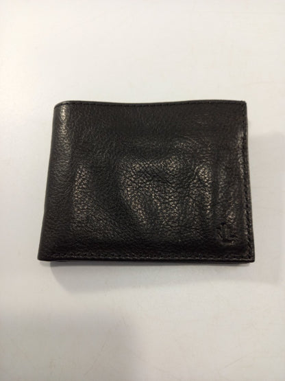 wallet ralph lauren black leather coin card and note section VGC