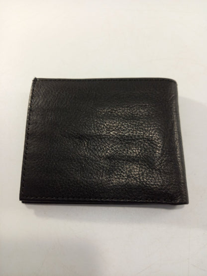 wallet ralph lauren black leather coin card and note section VGC