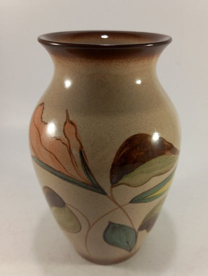 Denby Leaf Floral Vase 17cm Vintage Excellent Condition