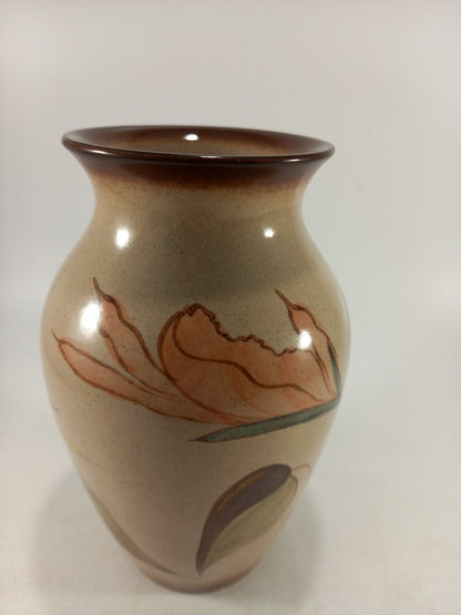 Denby Leaf Floral Vase 17cm Vintage Excellent Condition