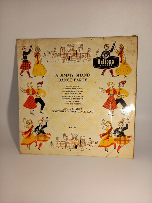 A Jimmy Shand Dance Party Vintage Gramophone 10" LP Record - Fair Condition